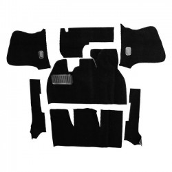 KIT DE MOQUETTE NOIRE BOUCLEE Type 1 CABRIOLET 07/55-07/68