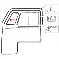 JOINT DE DEFLECTEUR GAUCHE T2 -67