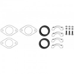 KIT JOINTS D'ECHAPPEMENT 1.6L 05/1979-12/1985 (FIXATION SILENCIEUX ET TUYAUX)