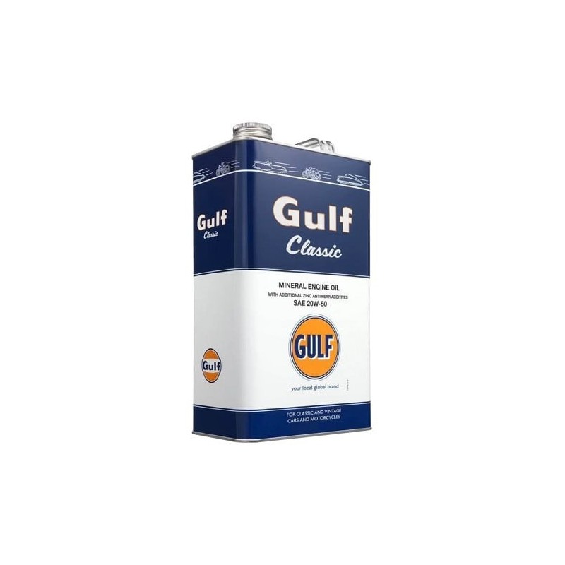 HUILE GULF CLASSIC 20 W 50 5 LITRES (BIDON METALIQUE)