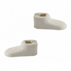 SET DE 2 SUPPORTS DE PARE-SOLEIL BLANC 61-67