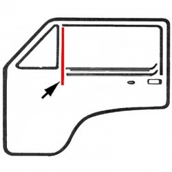 COULISSE DE VITRE AVANT PETITE LARGEUR Type 25 05/79-07/92