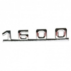 MONOGRAMME ''1600'' COULEUR ARGENT POUR PORSCHE 356