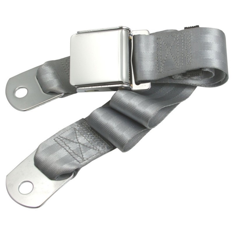 CEINTURE VENTRALE GRISE BOUCLE AVIATION CHROME