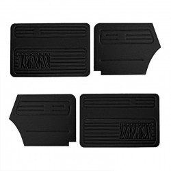 SET DE 4 PANNEAUX DE PORTE Type 1 CABRIOLET 07/72-07/79 (NOIR avec VIDE POCHE)