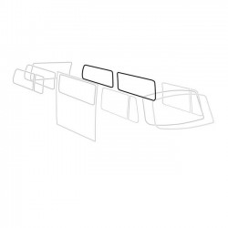 JOINT DE VITRE LATERALE CENTRALE ET ARRIERE Type 2 08/67-07/79